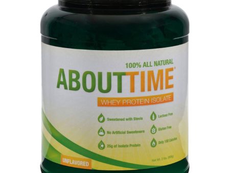 About Time Whey Protein Isolate Unflavored - 2 Lbs Online now