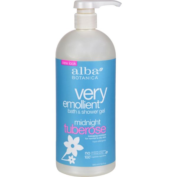 Alba Botanica Very Emollient Bath And Shower Gel Midnight Tuberose - 32 Fl Oz Online Hot Sale