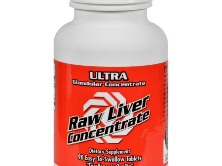 Ultra Glandulars Raw Liver Concentrate - 8000 Mg - 90 Tablets Online now