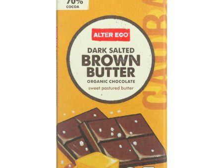 Alter Eco Americas Chocolate - Organic - Dark Salted Brown Butter - 2.82 Oz - Case Of 12 For Cheap