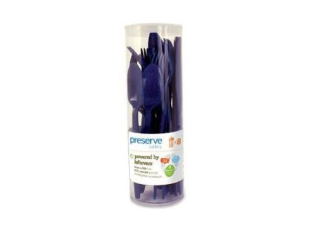 Preserve Reusable Cutlery Sets - Midnight Blue - Case Of 12 - 288 Pieces Total Online Hot Sale