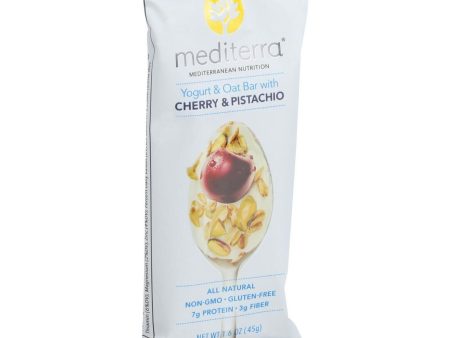 Mediterra Nutrition Yogurt And Oat Nutrition Bars - Cherry And Pistachio - 1.6 Oz Bars - Case Of 12 Hot on Sale