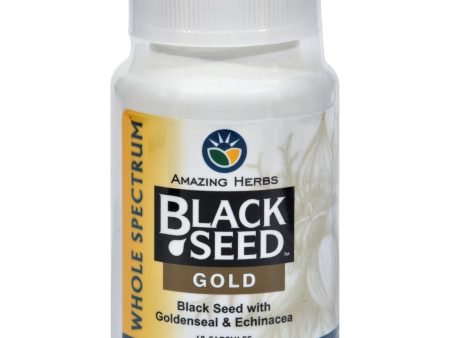 Amazing Herbs Black Seed Gold - 60 Capsules Hot on Sale