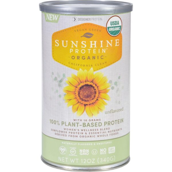 Sunshine Protein - Organic - Plant-based - Unflavored - 12 Oz Online