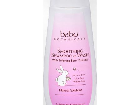 Babo Botanicals Smooth Detangling Shampoo - Berry Primrose - 8 Fl Oz Sale