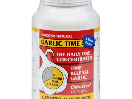 Arizona Natural Resource Garlic Time - 180 Tablets For Sale