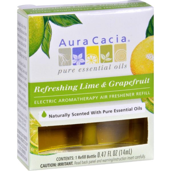 Aura Cacia Air Freshener Refill - Lime And Grape - 3 Pack on Sale