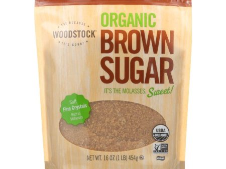 Woodstock Sugar - Organic - Brown - 16 Oz - Case Of 12 Online Hot Sale