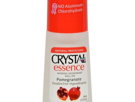 Crystal Essence Mineral Deodorant Roll-on Pomegranate - 2.25 Fl Oz Online Hot Sale