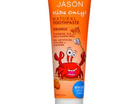 Jason Kids Only Toothpaste Orange - 4.2 Oz Fashion