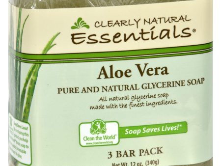 Clearly Natural Bar Soap - Aloe Vera - 3 Pack - 4 Oz Sale