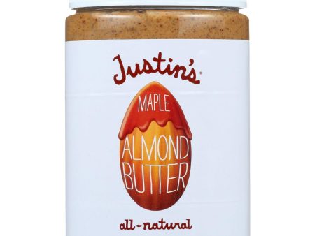 Justins Nut Butter Almond Butter - Maple - Jar - 16 Oz - Case Of 6 For Discount