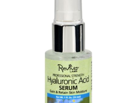 Reviva Labs Hyaluronic Acid Serum - 1 Fl Oz Hot on Sale