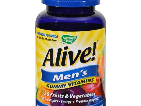 Nature s Way Alive - Men s Energy Gummy Multi-vitamins - 75 Chewables Online now