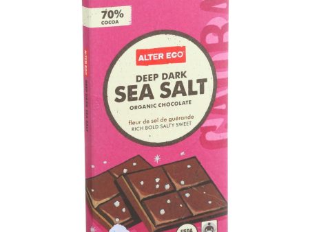 Alter Eco Americas Organic Chocolate Bar - Deep Dark Sea Salt - 2.82 Oz Bars - Case Of 12 For Cheap