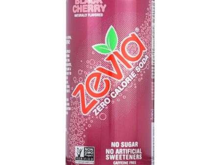 Zevia Soda - Zero Calorie - Black Cherry - Tall Girls Can - 16 Oz - Case Of 12 Sale