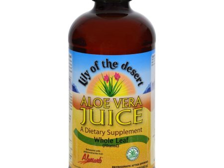 Lily Of The Desert Aloe Vera Juice Whole Leaf - 32 Fl Oz - Case Of 12 on Sale