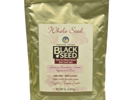 Amazing Herbs Black Seed Whole Seed - 16 Oz Sale