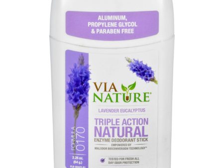 Via Nature Deodorant - Stick - Lavender Eucalyptus - 2.25 Oz Discount