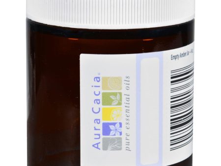 Aura Cacia Bottle - Glass - Amber - Wide Mouth With Writable Label - 4 Oz Discount