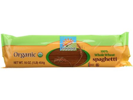 Bionaturae Pasta - Organic - 100 Percent Whole Wheat - Spaghetti - 16 Oz - Case Of 12 Online now