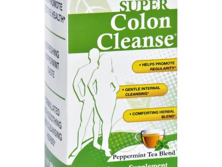 Health Plus Tea - Super Colon Cleanse - Peppermint - 20 Bags Supply