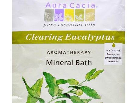 Aura Cacia Aromatherapy Mineral Bath Eucalyptus Harvest - 2.5 Oz - Case Of 6 Online Hot Sale