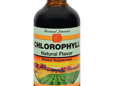 Bernard Jensen Chlorophyll Natural Liquid - 8 Fl Oz For Sale