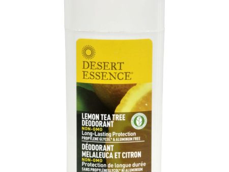 Desert Essence Deodorant - Lemon Tea Tree - 2.5 Oz For Discount