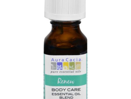 Aura Cacia Essential Oil Blend - Body - Renew - .5 Oz Fashion