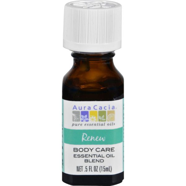 Aura Cacia Essential Oil Blend - Body - Renew - .5 Oz Fashion