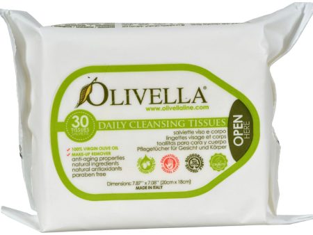 Olivella Daily Facial Cleansing Tissues - 30 Tissues Fashion