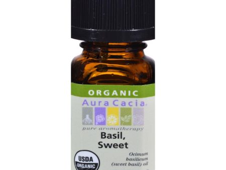 Aura Cacia Organic Basil Sweet - .25 Oz Online now