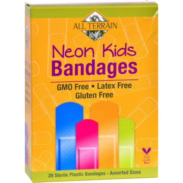 All Terrain Bandages - Neon Kids - Assorted - 20 Count Fashion