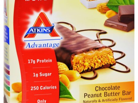 Atkins Advantage Bar Chocolate Peanut Butter - 5 Bars For Cheap