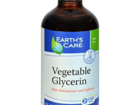 Earth s Care 100% Natural Vegan Glycerin - 8 Fl Oz Online Sale