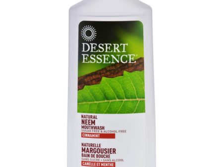 Desert Essence Mouthwash - Natural Neem - Cinnamint - 16 Oz Online Sale