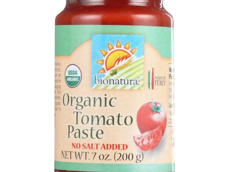 Bionaturae Tomato Paste - Organic - 7 Oz - Case Of 12 For Sale