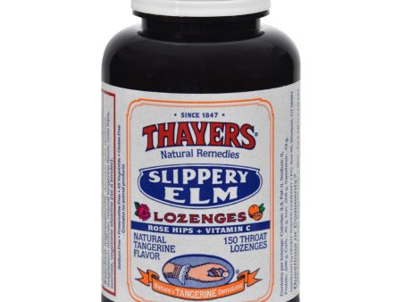 Thayers Slippery Elm Lozenges Tangerine - 150 Lozenges Discount