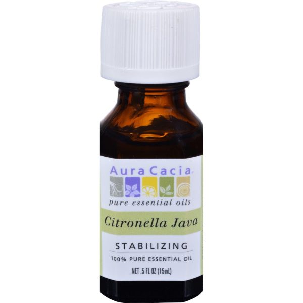 Aura Cacia Pure Essential Oil Citronella Java - 0.5 Fl Oz Sale