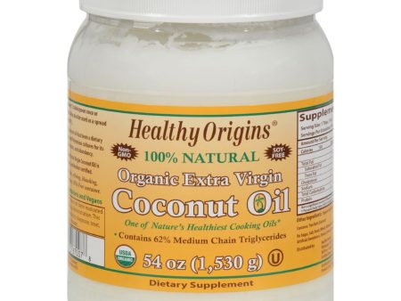 Healthy Origins Coconut Oil - Organic Extra Virgin - 54 Oz Cheap