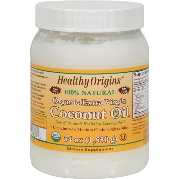 Healthy Origins Coconut Oil - Organic Extra Virgin - 54 Oz Cheap