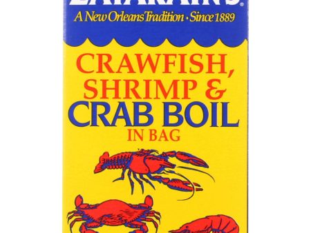 Zatarains Seafood Boil - Crawfish Shrimp And Crab - In A Bag - 3 Oz - Case Of 12 Sale