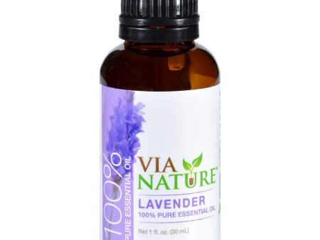 Via Nature Essential Oil - 100 Percent Pure - Lavender - Single - 1 Fl Oz Cheap