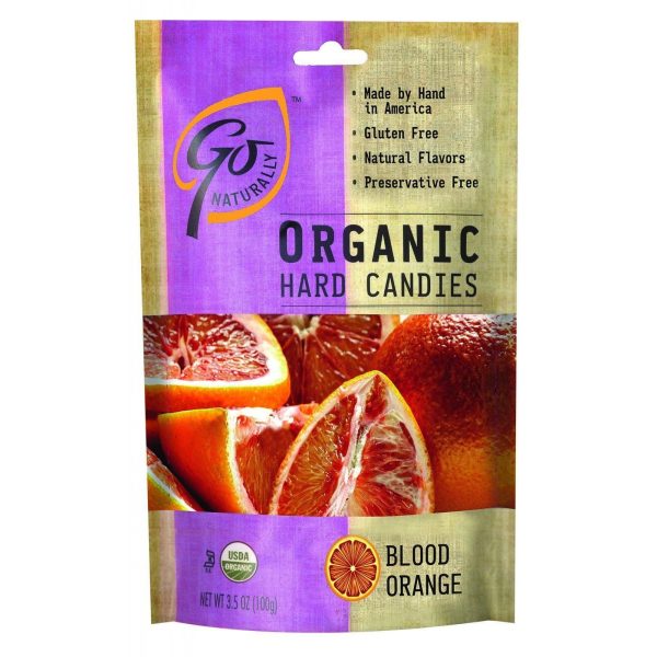 Go Organic Hard Candy - Blood Orange - 3.5 Oz - Case Of 6 Discount