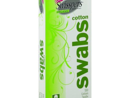 Swisspers Organics Cotton Swabs - 180 Count Online Hot Sale