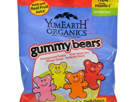 Yummy Earth Organic Gummy Bears - Case Of 12 - 2.5 Oz For Cheap