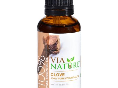 Via Nature Essential Oil - 100 Percent Pure - Clove - 1 Fl Oz Discount