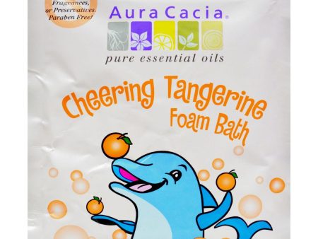 Aura Cacia Cheering Foam Bath Tangerine And Sweet Orange Essential Oils - Case Of 6 - 2.5 Oz Cheap