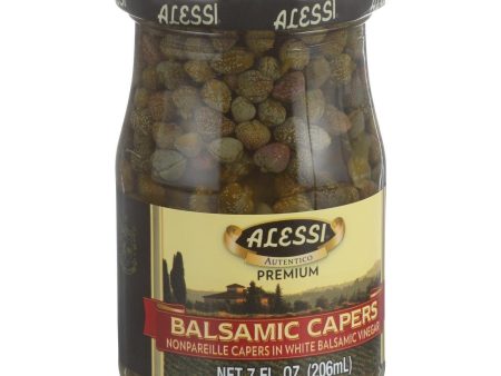 Alessi Capers In White Balsamic Vinegar - 7 Oz - Case Of 6 Discount